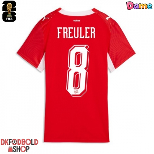 Schweiz Ruben Vargas #17 Hjemmebanetrøje Dame VM 2026 Kort ærmer